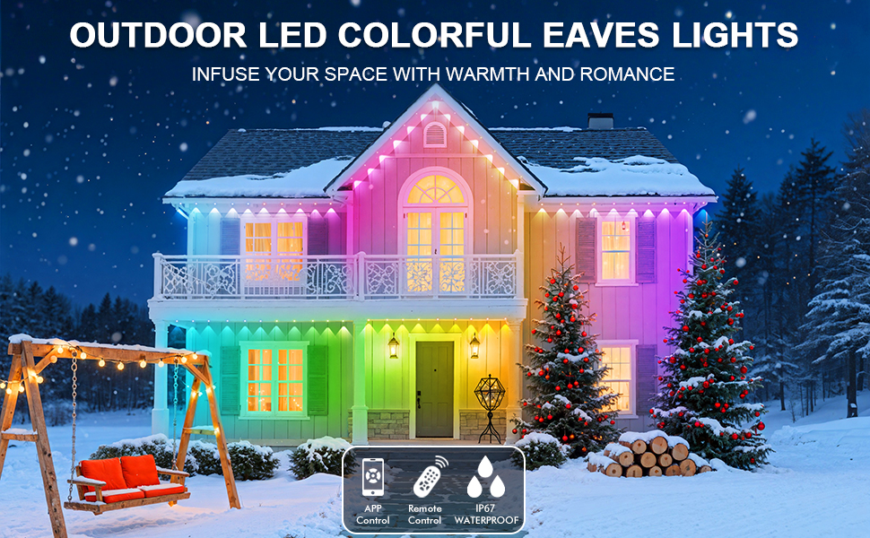Permanent outdoor RGB LightsMake a colorful.Life
