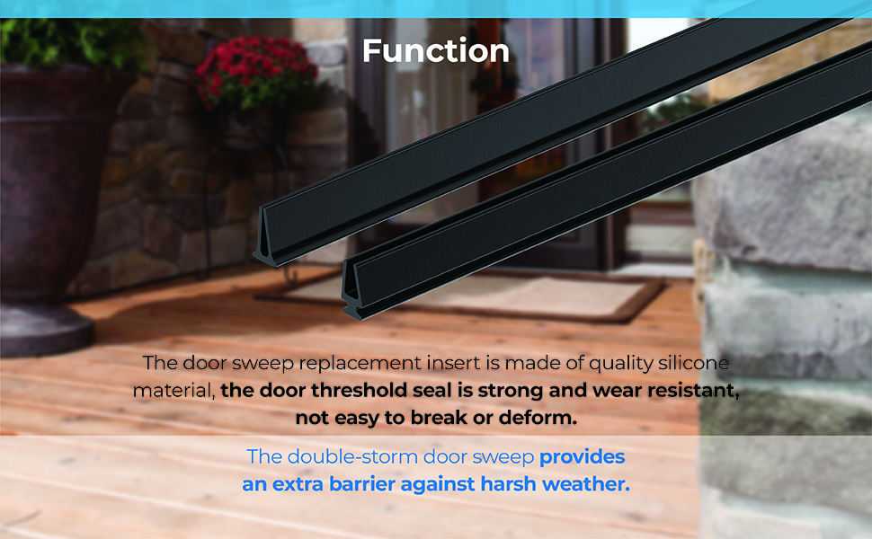 Shuisen Storm Door Sweep Replacement for Larson & Pella Doors, 36" Long