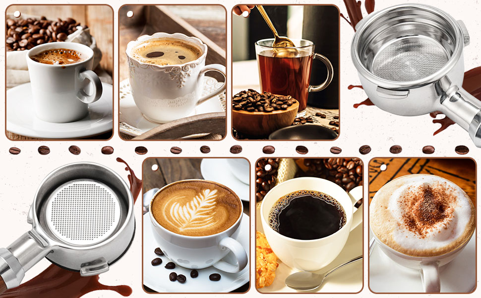 58mm Bottomless Portafilter Compatible with Calphalon Temp