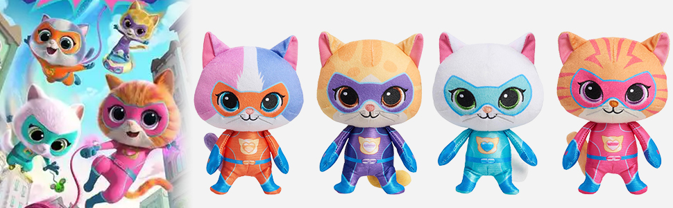 Amazon.com: YXCTZKVX Super Cat Plush Toy – Set of 4 Soft