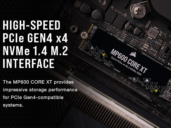 コルセア SSD 4TB M.2 PCIe Gen4 x4 NVMe Amazon | CORSAIR M.2 SSD MP600 CORE XTシリーズ 4TB PCIe Gen4