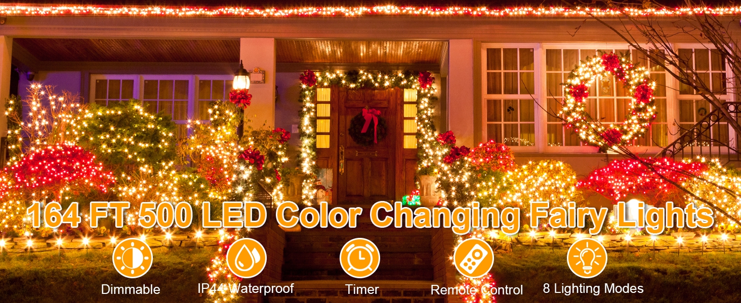 Color changing fairy lights