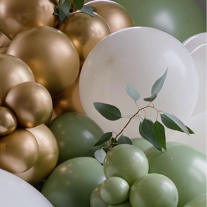 sage green balloons  sage balloons sage green and gold balloons sage party decorations green balloon