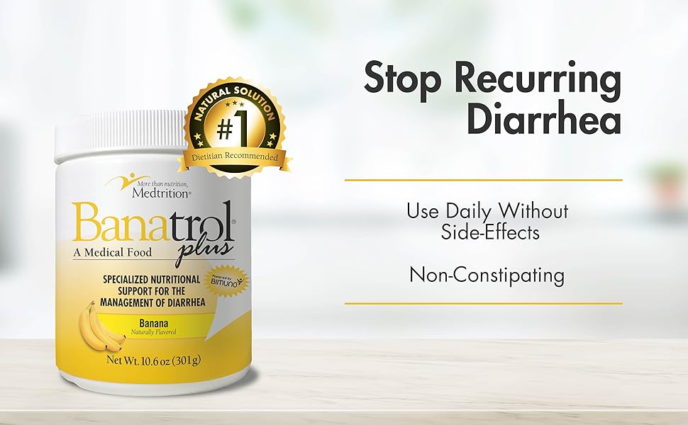 Banatrol Natural AntiDiarrheal with Prebiotics, Relief for IBS