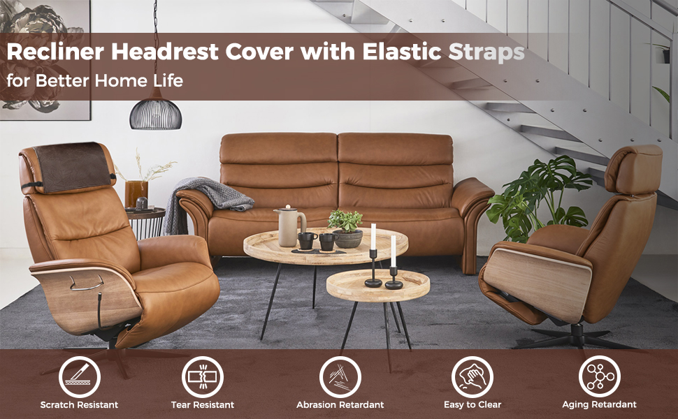 NZDWZDN Headrest Cover for Recliner Chair Recliner