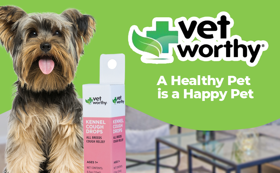 Vet Worthy Kennel Cough Drops for Dogs Dog Supplement for Dry Kennel Cough Relief