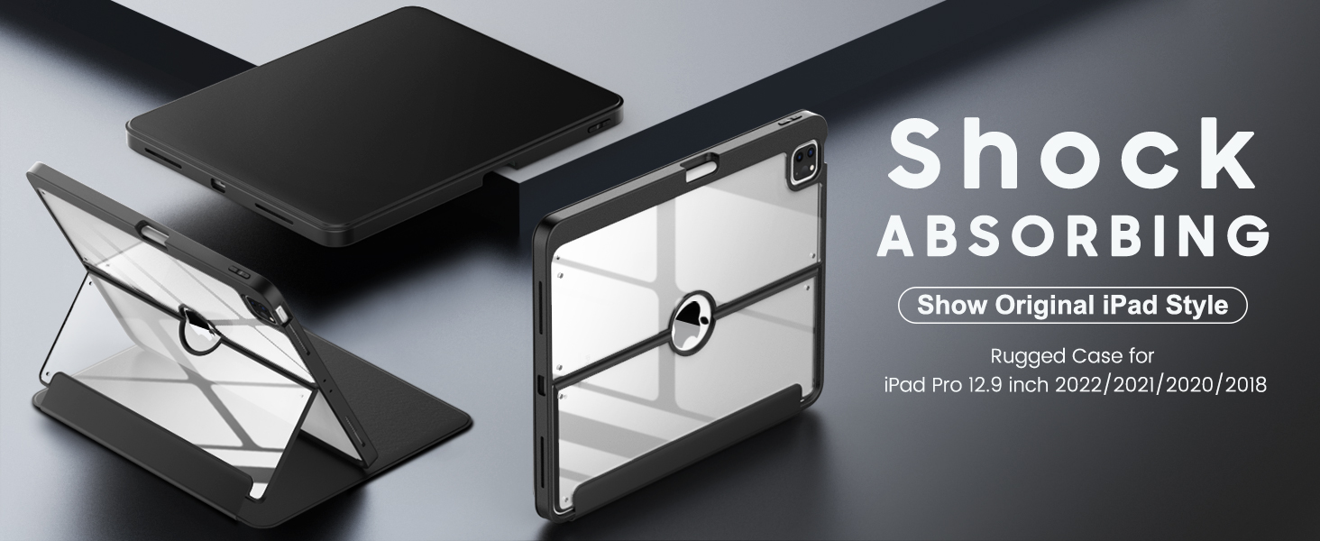 MoKo Case for iPad Pro 12.9 6th/5th/4th/3rd Generation 2022/2021/2020