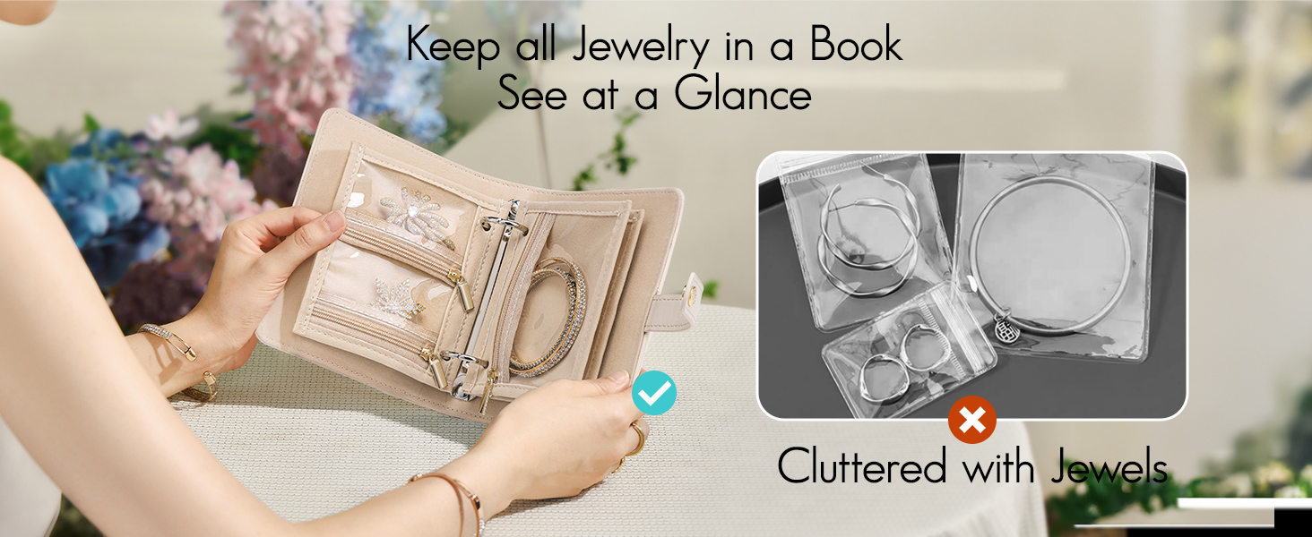 keep all jewelry in a book