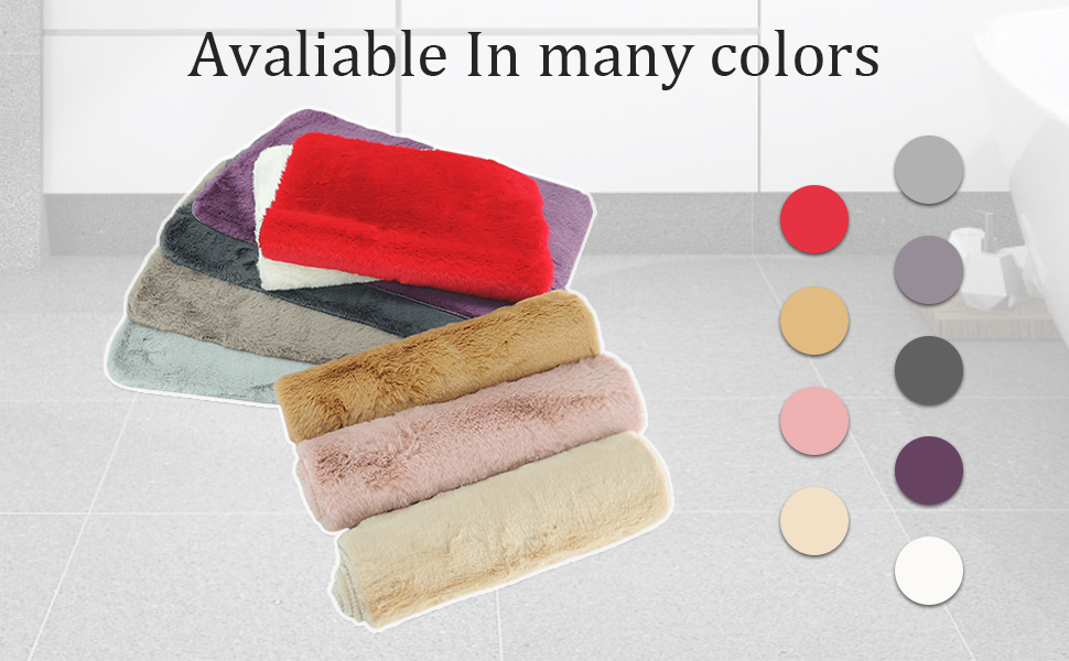 Terafeels Bath Rug Red Mat Non Slip Bathroom Mat Bath Mats for Bathroom