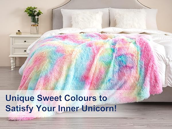 布団・毛布 Rainbow disco club blanket Rainbow Brite Luxe - ~88