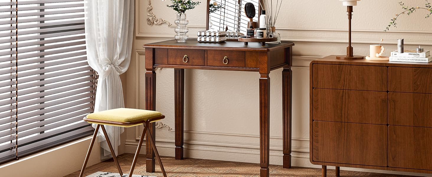 Traditional Solid Wood Writing Desk