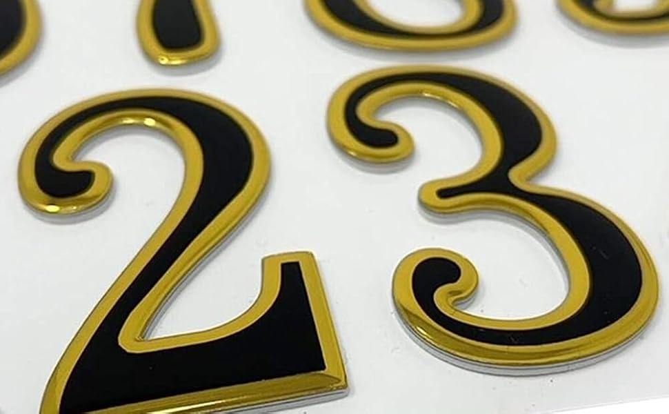 SystemsEleven Silver/black Sticky Property Numbers Door House Numbers