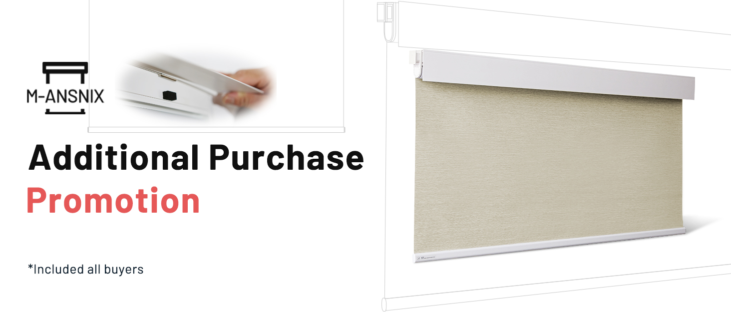 MANSNIX Smart Blinds No Drill Motorized Blinds Blackout