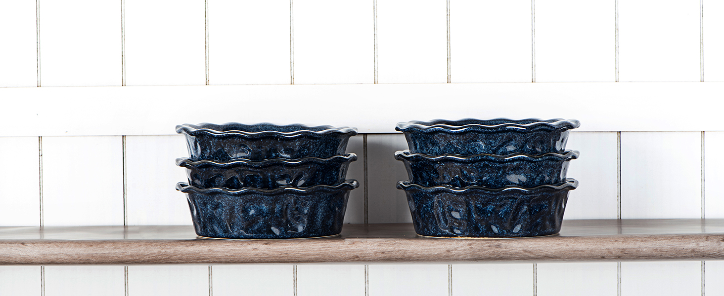 vicrays Ceramic Pie Pan for Baking 5.5 inch Small Pie