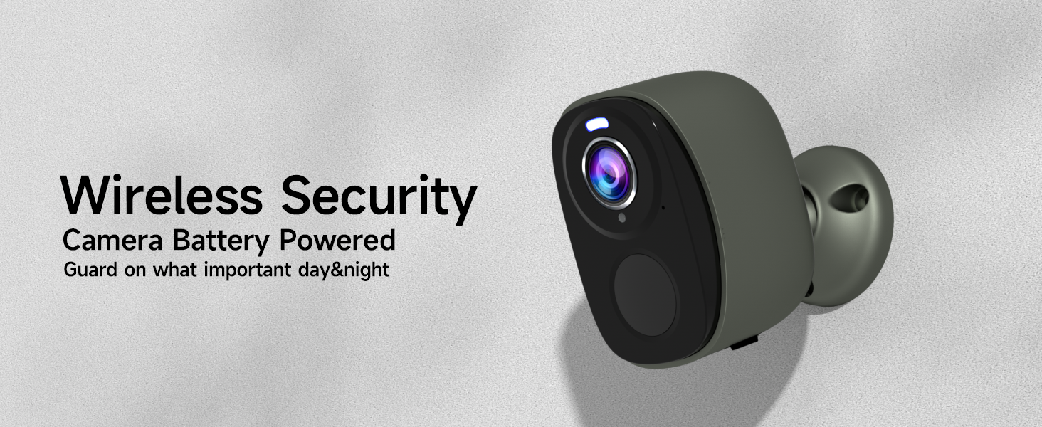 Battery powered security camera 