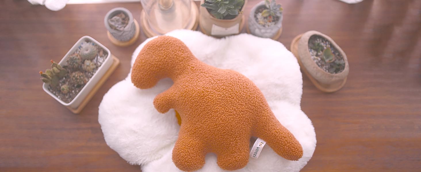 Dino nugget pillow - weighted stuffed animals - T Rex