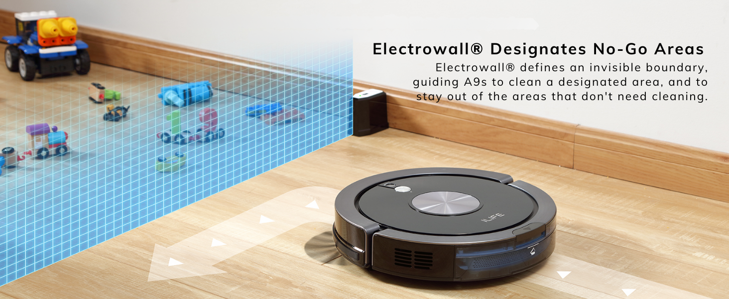 ILIFE A9s Robotic Vacuum Cleaner, Powerful Suction, Customized Schedule