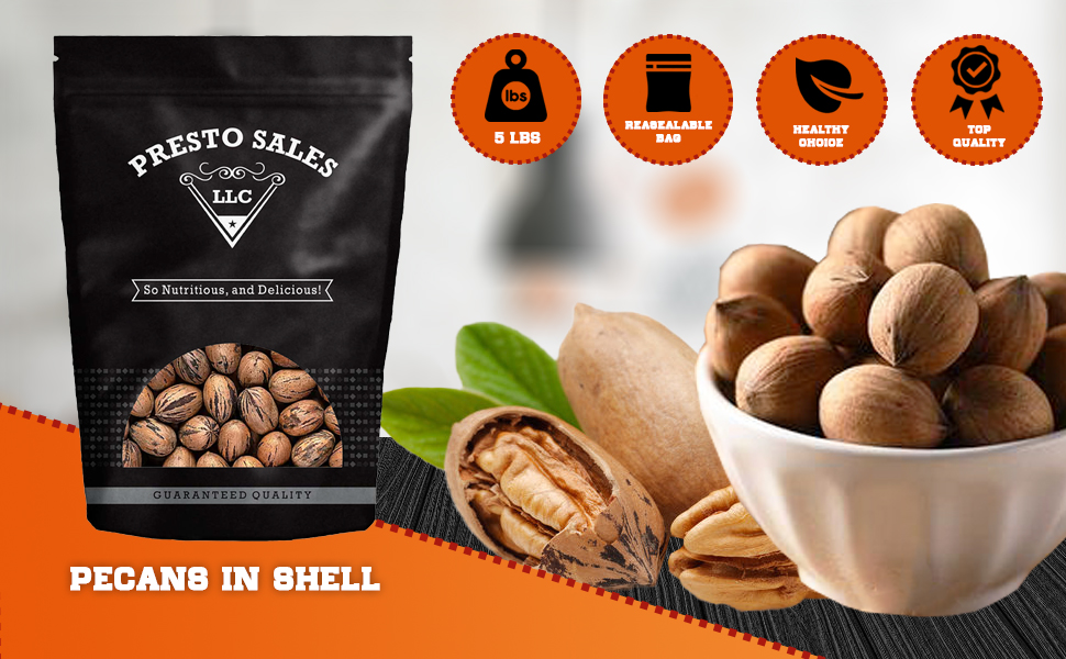 Pecans, Flavorful in shell, NEW crop Unshelled Fresh, Easy