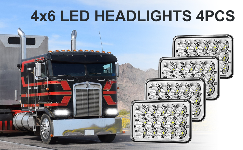 4x6 LED Headlights
