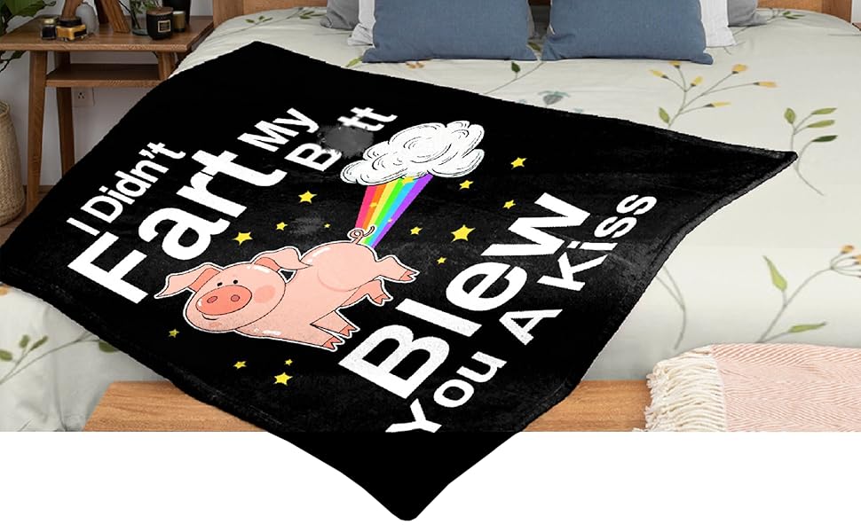 Pig Blanket,Girls Pink Pigs Animal Fleece Lightweight