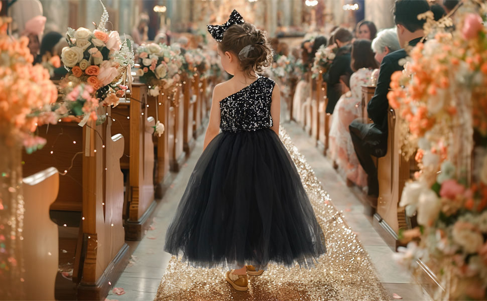 新品・タグ付き　Treat Girl's tulle frill jersey Amazon.com: HB HBB MAGIC Black Sparkling Sequin Tutu Flower