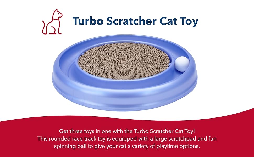 Coastal Pet Bundle with Scratcher Cat Toy & Assorted Ball