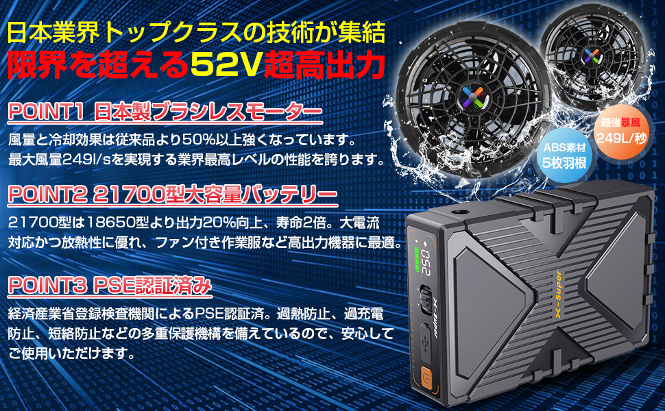 新品:52V暴風&2025新登場ファンバッテリーセット 71TXjy0o9jL._UF894,1000_QL80_.jpg