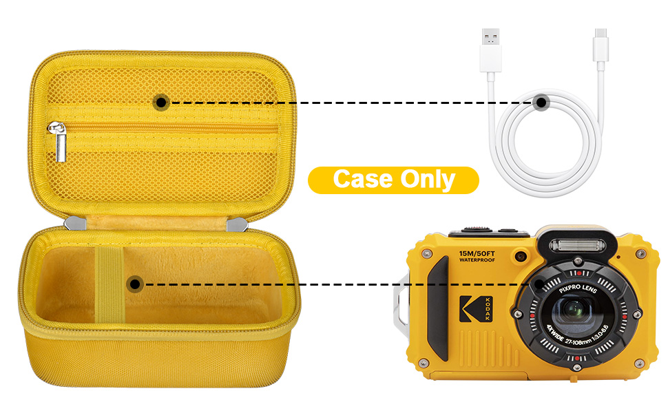 Canboc Carrying Travel Case for KODAK PIXPRO WPZ2 Rugged
