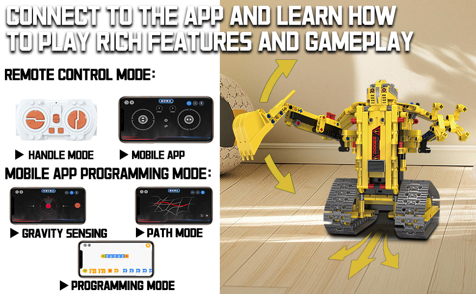 KGUMVXR 5 in 1 Stem Robot Building Block Set