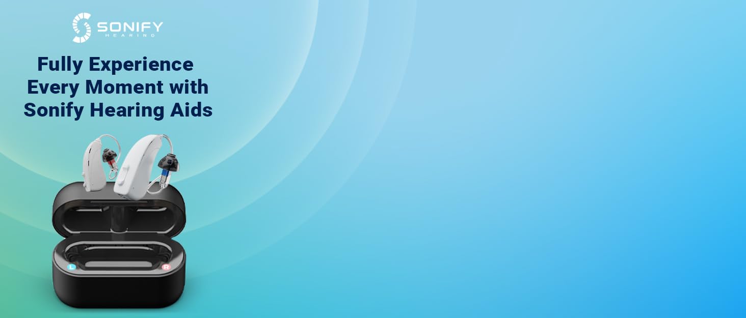 Sonify Hearing Aids, Rechargeable Hearing Aids, Experience Pure, Soft Sound