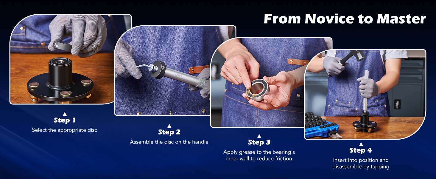 bearing race and seal driver set