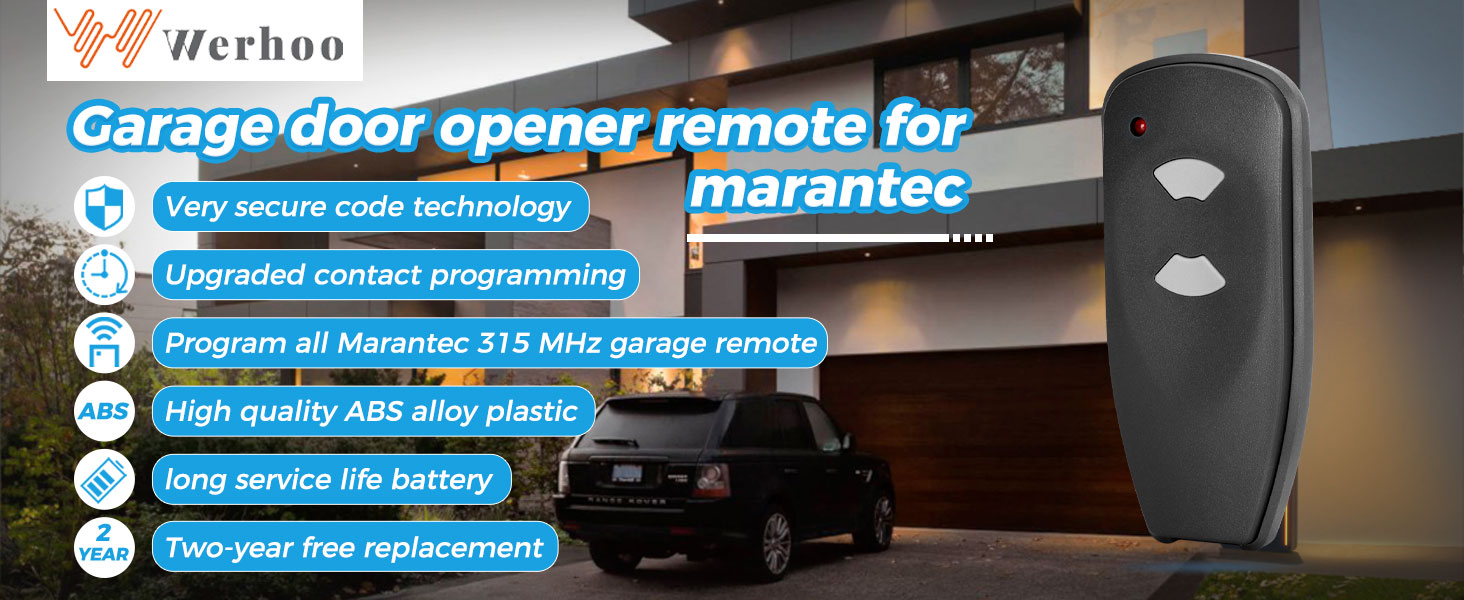 2 Upgraded M32312 for marantec Garage Door Remote 315 MHZ