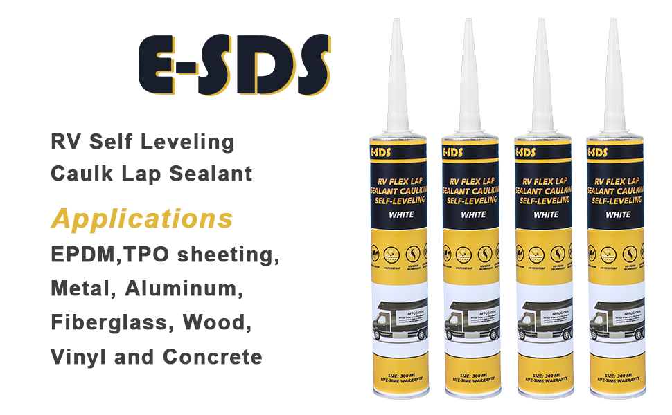 ESDS RV Sealant Caulking Self Leveling for RV Roofs, RV