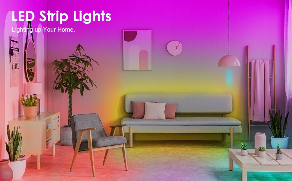 KIKO LED Strip Lights, Smart Color Changing Rope Lights 65.6ft 20m SMD