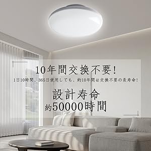 Amazon.co.jp : LEDシーリングライト 8畳 小型 25W 5000lm 140W