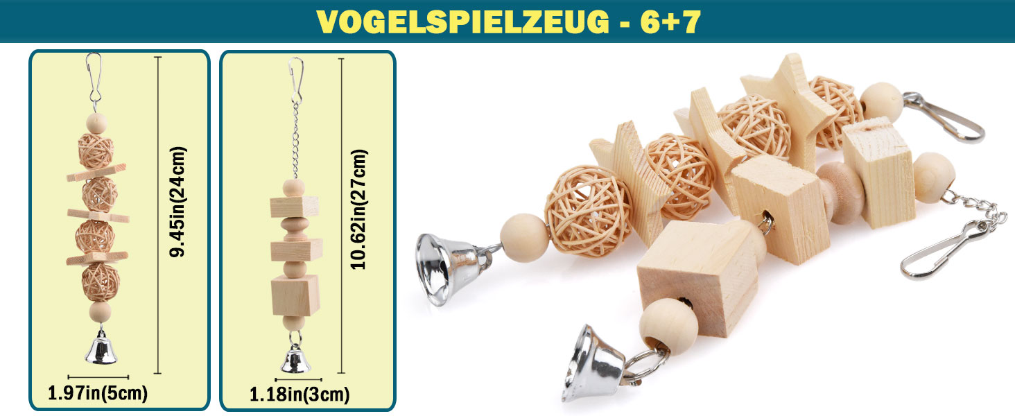 Wellensittich Spielzeug