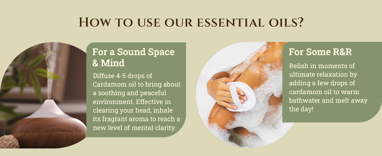 Cardamom Essential Oil Cosmos Certified Organic Pure Therapeutic Aromatherapy Massage DIY Recipes 