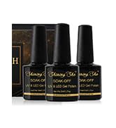 Shining She UV Nagellack Pearl Effect,5 Farben Meerjungfrau Pearl Rosa Weiß Grün Gel Nagellack Se...