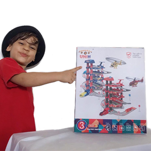 UNIH Metropolis Final Storage Toys for Boys, Tower Toy Automobiles Storage with Electrical Elevator, Race Automotive Observe Toys for five+ 12 months Previous Boys 8 car toys set