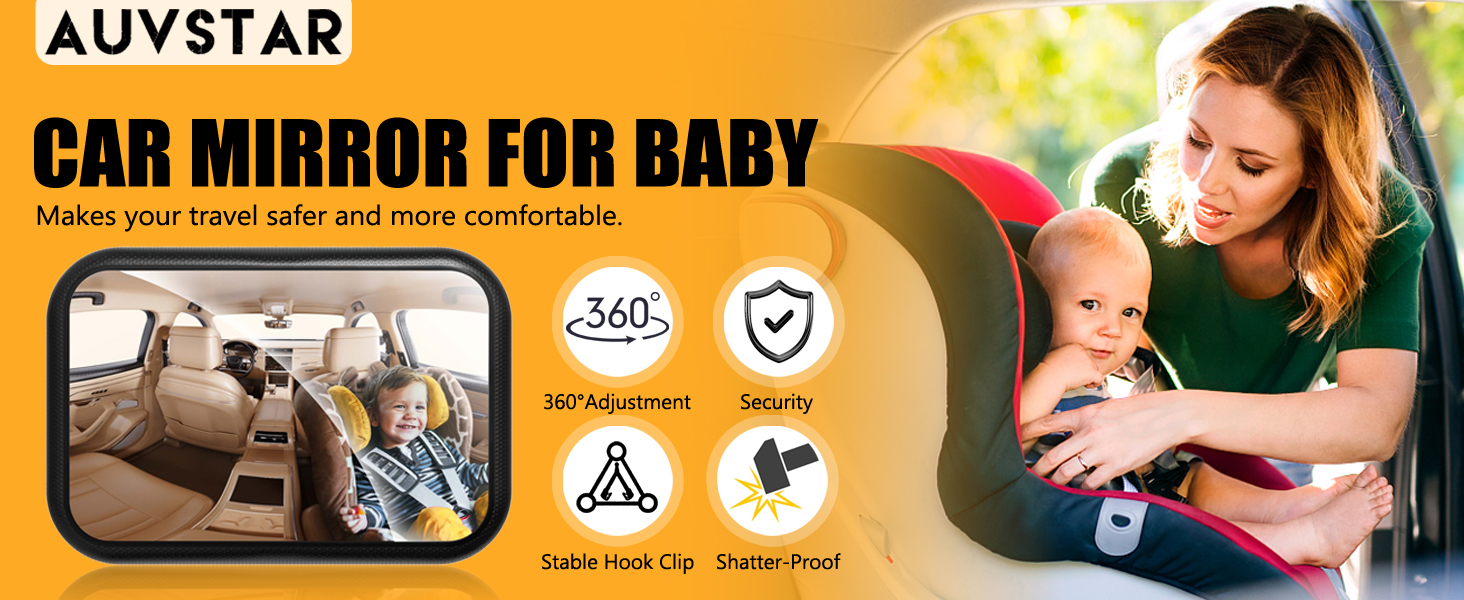 Spiegel Auto Baby Rückbank