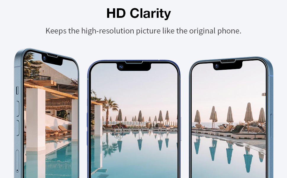 EGV 3 Pack Screen Protector for iPhone 13/ iPhone 14/ iPhone 13 Pro 6.1