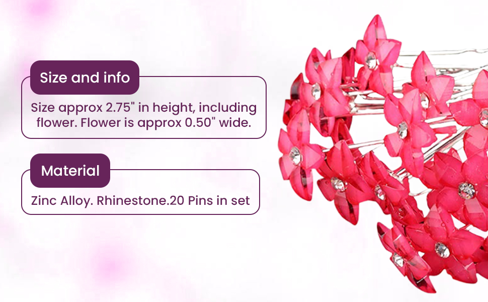 Flowers UShaped Hairpins