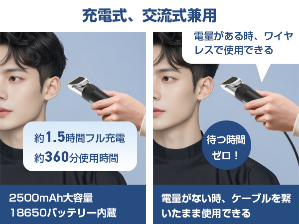 Amazon.co.jp: 電動バリカン 散髪用 ヘアーカッター バリカン