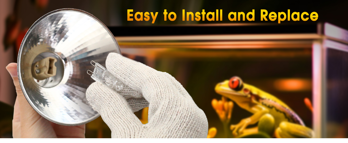 reptile heat lamp easy installation