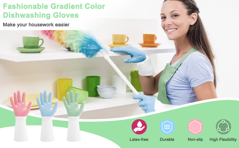 Rubber Cleaning Gloves