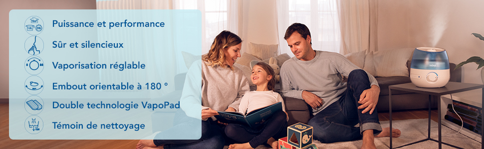 Vicks; Humidifier; Ultrasound; Quiet; Sleep Better; Cough; Cold; Essential Oils