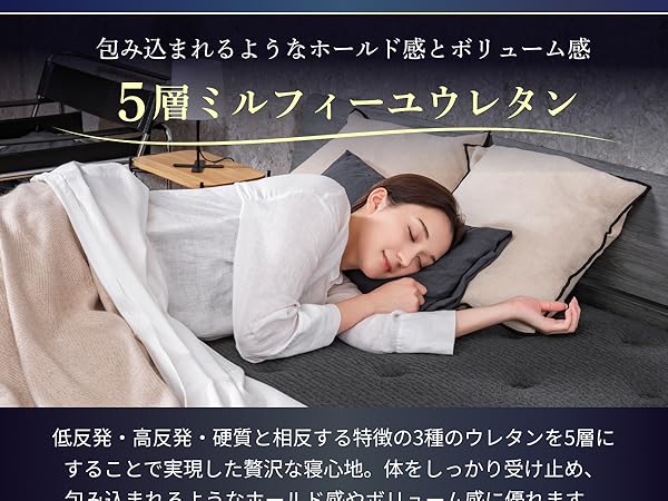 Amazon.co.jp: GOKUMIN マットレス ダブル ポケットコイル 極厚