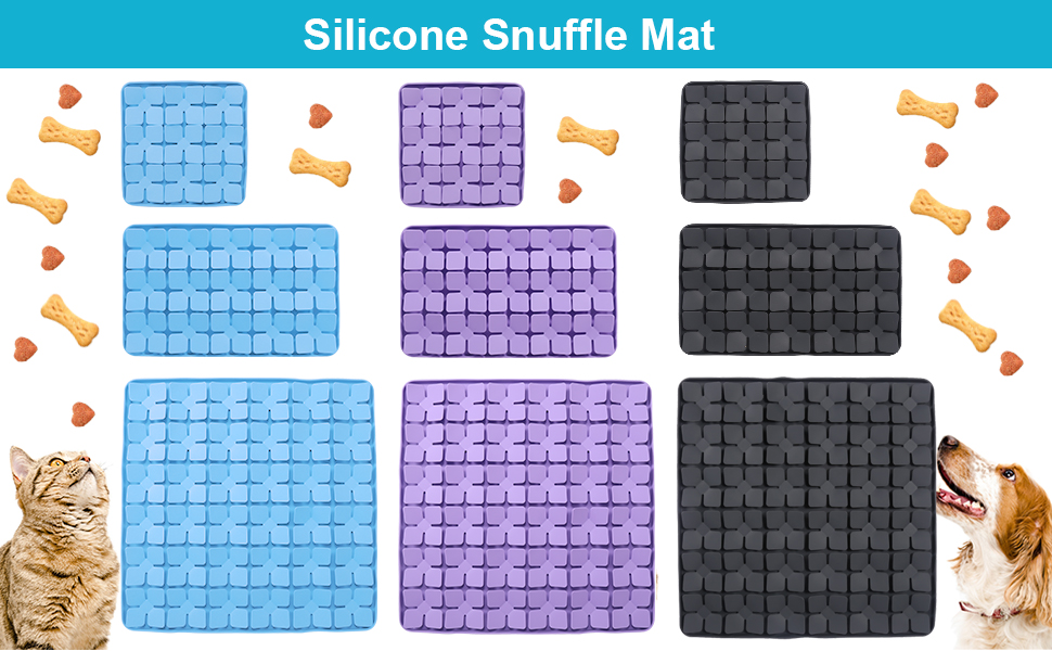 Snuffle Mat for Dogs, VOOWO Silicone Snuffle Mat Lick Mat