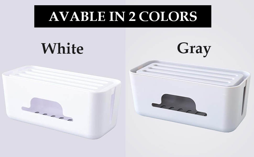 Kuber Industries Cable Management Box Wire Organizer Box for Home