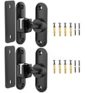 Barn Door Lock – Small 90/180 Degree Flip Sliding Door Latch Heavy Duty Bar Gate Latches Safety S...